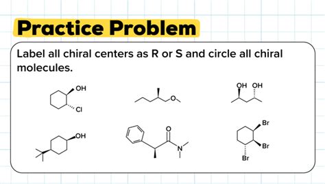 chiral center practice problems